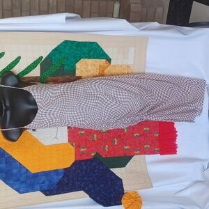 NO COMMENT Tan and White Checkered Ruched Side Bodycon Dress, lined, side slit